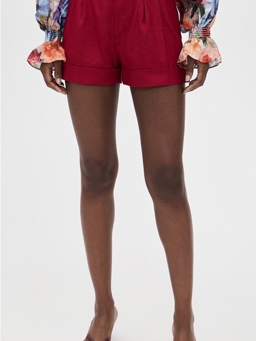 Alice + Olivia pink Tailored Cuffed Shorts